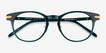 Hathaway Green &Gold AcetateEyeglass Frames from EyeBuyDirect, Closed View