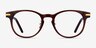 Hathaway Brown &Gold AcetateEyeglass Frames from EyeBuyDirect, Front View