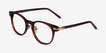 Hathaway Brown &Gold AcetateEyeglass Frames from EyeBuyDirect, Angle View