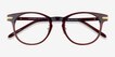 Hathaway Brown &Gold AcetateEyeglass Frames from EyeBuyDirect, Closed View