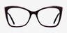 Dorothy Clear Purple Gold AcetateEyeglass Frames from EyeBuyDirect, Front View