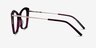 Dorothy Clear Purple Gold AcetateEyeglass Frames from EyeBuyDirect, Side View