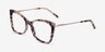 Dorothy Ivory Tortoise Gold AcetateEyeglass Frames from EyeBuyDirect, Angle View