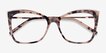 Dorothy Ivory Tortoise Gold AcetateEyeglass Frames from EyeBuyDirect, Closed View