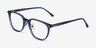 Hunter Clear Blue AcetateEyeglass Frames from EyeBuyDirect, Angle View
