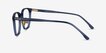 Hunter Clear Blue AcetateEyeglass Frames from EyeBuyDirect, Side View