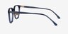 Hunter Clear Blue AcetateEyeglass Frames from EyeBuyDirect, Side View