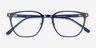 Hunter Clear Blue AcetateEyeglass Frames from EyeBuyDirect, Closed View