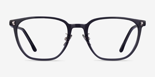 Hunter Clear Gray AcetateEyeglass Frames from EyeBuyDirect, Front View