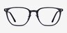 Hunter Clear Gray AcetateEyeglass Frames from EyeBuyDirect, Front View