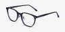 Hunter Clear Gray AcetateEyeglass Frames from EyeBuyDirect, Angle View