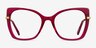 Delancey Clear Pink Gold AcetateEyeglass Frames from EyeBuyDirect, Front View