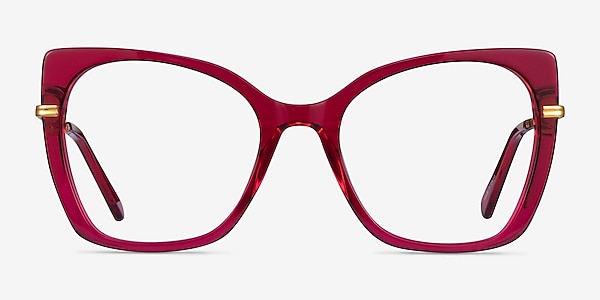 Delancey Clear Pink Gold Acetate Eyeglass Frames