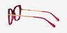 Delancey Clear Pink Gold AcetateEyeglass Frames from EyeBuyDirect, Side View