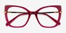Delancey Clear Pink Gold AcetateEyeglass Frames from EyeBuyDirect, Closed View