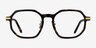 Quentin Tortoise Gold AcetateEyeglass Frames from EyeBuyDirect, Front View