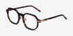 Quentin Tortoise Gold AcetateEyeglass Frames from EyeBuyDirect, Angle View