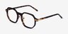 Quentin Tortoise Gold AcetateEyeglass Frames from EyeBuyDirect, Angle View