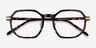Quentin Tortoise Gold AcetateEyeglass Frames from EyeBuyDirect, Closed View