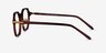 Quentin Clear Brown Gold AcetateEyeglass Frames from EyeBuyDirect, Side View