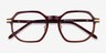 Quentin Clear Brown Gold AcetateEyeglass Frames from EyeBuyDirect, Closed View