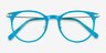 Francene Aqua Gold AcetateEyeglass Frames from EyeBuyDirect, Closed View