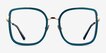 Margot Teal Gold AcetateEyeglass Frames from EyeBuyDirect, Front View