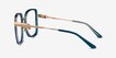 Margot Teal Gold AcetateEyeglass Frames from EyeBuyDirect, Side View