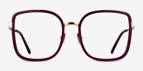 Margot Red Gold Acétate Montures de lunettes de vue