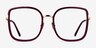 Margot Red Gold AcetateEyeglass Frames from EyeBuyDirect, Front View