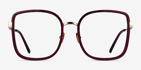 Margot Red Gold Acetate Eyeglass Frames