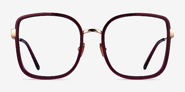 Margot Red Gold Acetate Eyeglass Frames