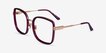 Margot Red Gold AcetateEyeglass Frames from EyeBuyDirect, Angle View