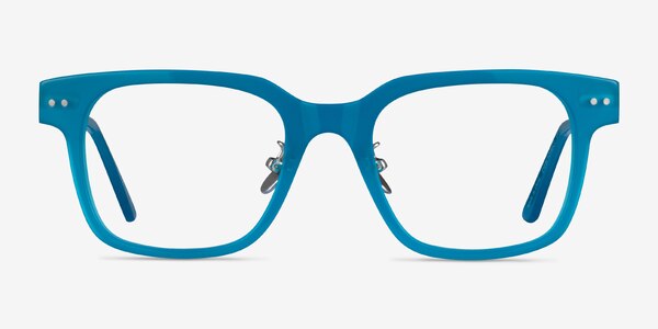 Blythe Square Aqua Silver Full Rim Eyeglasses | Eyebuydirect
