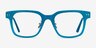 Blythe Aqua Silver AcetateEyeglass Frames from EyeBuyDirect, Front View