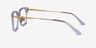 Blythe Clear Gold AcetateEyeglass Frames from EyeBuyDirect, Side View