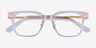 Blythe Clear Gold AcetateEyeglass Frames from EyeBuyDirect, Closed View