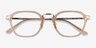 Baxter Clear Yellow Light Gold AcetateEyeglass Frames from EyeBuyDirect, Closed View