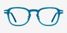 Lark Aqua Silver AcetateEyeglass Frames from EyeBuyDirect, Front View