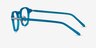 Lark Aqua Silver AcetateEyeglass Frames from EyeBuyDirect, Side View