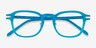 Lark Aqua Silver AcetateEyeglass Frames from EyeBuyDirect, Closed View