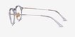 Tilly Clear Gold AcetateEyeglass Frames from EyeBuyDirect, Side View