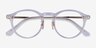 Tilly Clear Gold AcetateEyeglass Frames from EyeBuyDirect, Closed View