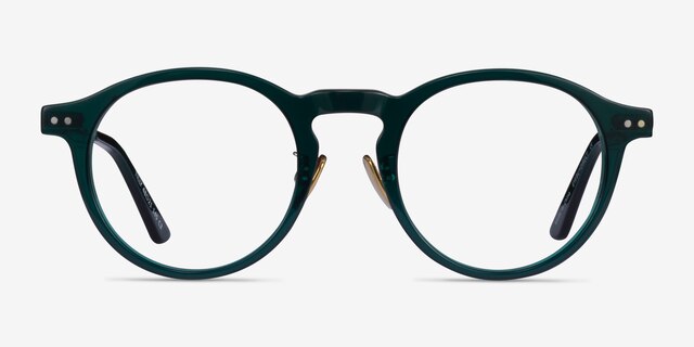 Tilly Green Gold AcetateEyeglass Frames from EyeBuyDirect, Front View