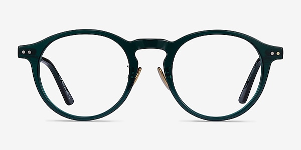 Tilly Dark Green Gold Acetate Eyeglass Frames
