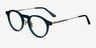 Tilly Green Gold AcetateEyeglass Frames from EyeBuyDirect, Angle View