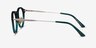 Tilly Green Gold AcetateEyeglass Frames from EyeBuyDirect, Side View
