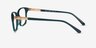 Visio Green AcetateEyeglass Frames from EyeBuyDirect, Side View