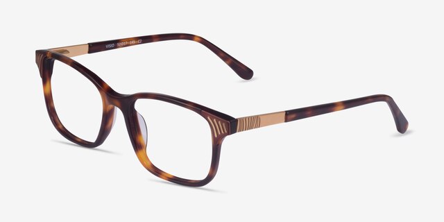 Visio Tortoise AcetateEyeglass Frames from EyeBuyDirect, Angle View