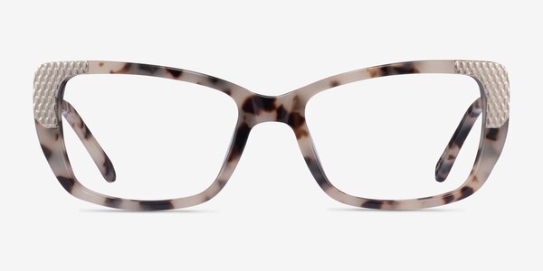 Gilded Ivory Tortoise Silver Acétate Montures de lunettes de vue